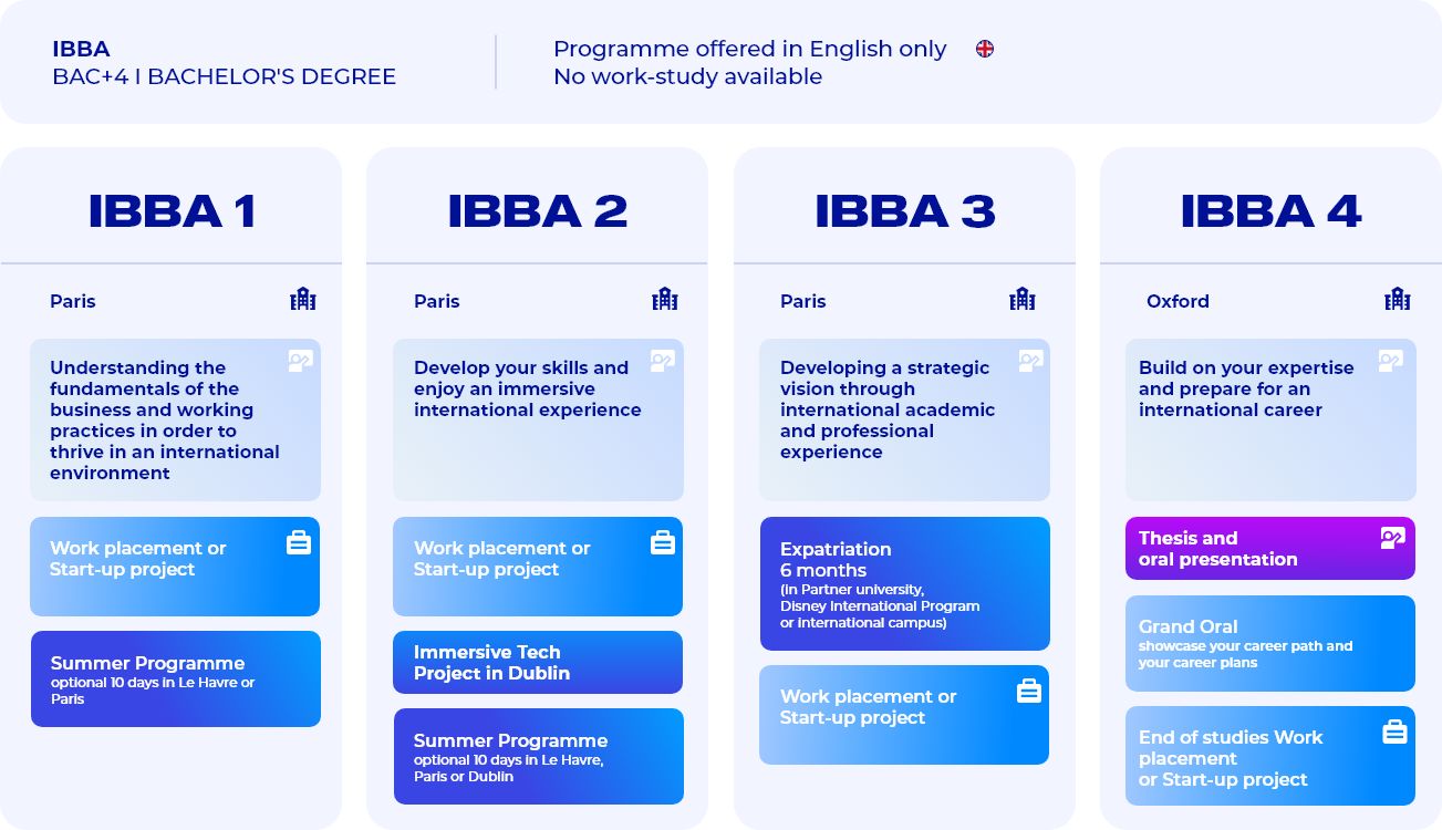 Schéma cursus IBBA en