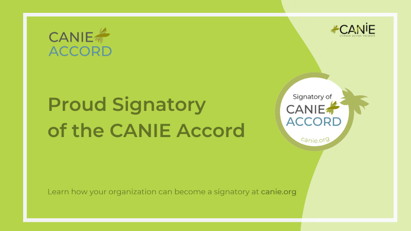 Proud signatory of CANIE Accord