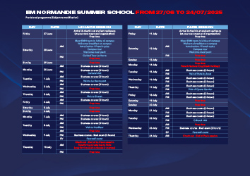EM Normandie Summer School 2025