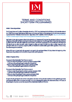 Summer School - Terms & Conditions 2025